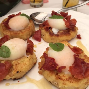 Twenty Eight - Savory grits with poached egg - Steakhouses Near Me - Irvine, California