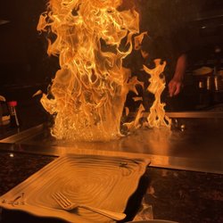 Sakura Sushi Teppan Steak - This fire was HOT.