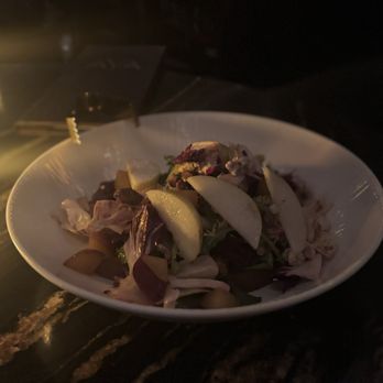 AYA - Radicchio and pear salad - refreshing, local, and from their farm across the street - Seafood Near Me - Rohnert Park, California