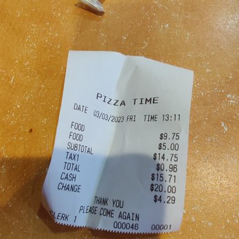 Pizza Time - Slice of Pizza and Drink $15.71 - Pizza Near Me - St. Augustine, Florida