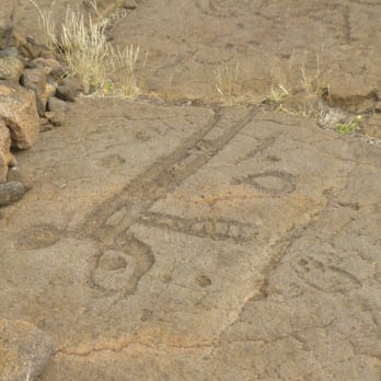 King's Trail - Malama Petroglyph Trail - Petroglyphs - new mixed in with the very old. - Hiking Near Me - Waikoloa, Hawaii