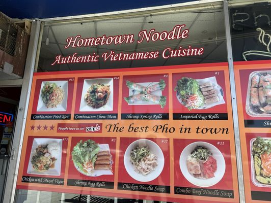 Menu photo 5 Hometown Noodle Redwood City, CA