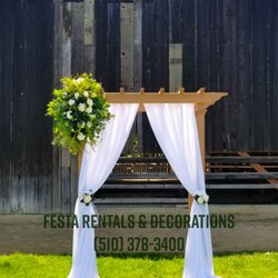 Festa Party Rentals & Decorations - Outdoor wedding draping.