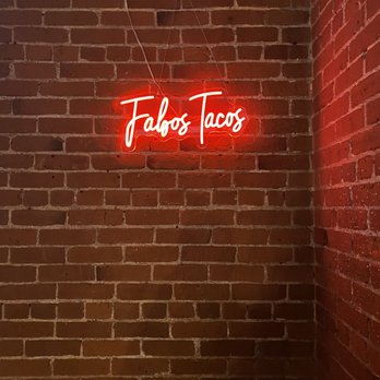 Fabos Tacos - Neon sign - Tacos Near Me - Beaverton, Oregon