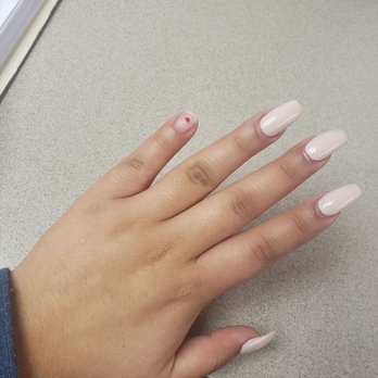 Femimacus Nails - 4 days old started to lift along with my nail. Definitely NOT coming back. Work was rushed. - Nail Salons Near Me - Oakland, California