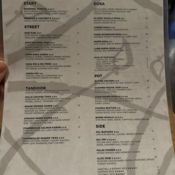 TUMBI Craft Indian Kitchen - Menu - Indian Near Me - Santa Monica, California