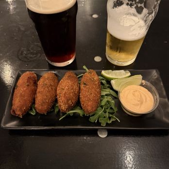 Ghost Town Brewing - Laurel - Cod croquettes, Rust & Ruin Brown Ale and Geisterfaust Pilsner. - Breweries Near Me - Oakland, California
