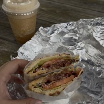 Kerber's Farm - BLT and a Frozen Apple Cider - Bakeries Near Me - Huntington, New York
