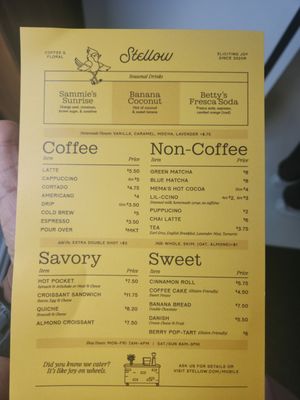 Menu photo 1 Stellow Coffee & Floral Atlanta, GA Menu photo 1 Stellow Coffee & Floral Atlanta, GA