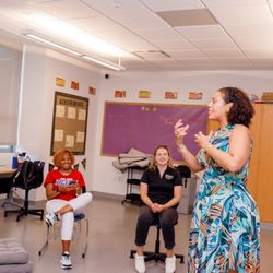 Coach with Coco - Facilitating a wellness session for DC public school, educators and staff, August 2024