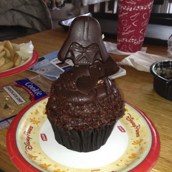 Star Wars Weekends - Darth Vader PB & Choc cupcake. - Amusement Parks Near Me - Bay Lake, Florida