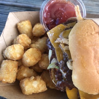 Mess Hall - Old Fashion Burger with tots - Burgers Near Me - Wilmington, North Carolina