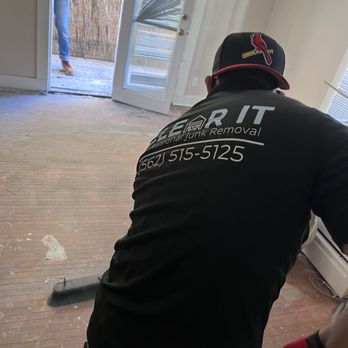 Clear It Junk Removal - Our team members sweeping up the mess we just took care of. Clear It Junk Removal is a leading junk removal solution in Long Beach CA. - Junk Removal & Hauling Near Me Clear It Junk Removal - Our team members sweeping up the mess we just took care of. Clear It Junk Removal is a leading junk removal solution in Long Beach CA. - Junk Removal & Hauling Near Me