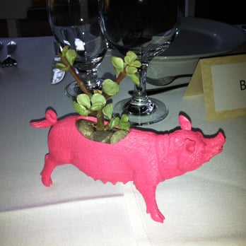 Supper Friends - neat little Blue Genie centerpieces with plants inside - Venues & Event Spaces Near Me - Austin, Texas