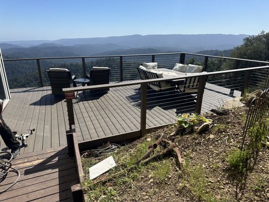 Deck Construction Services - We built this deck for our client.