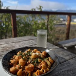 The Salmonberry - Pasta with meat sauce.