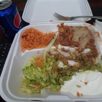 Rudy's - Lol my taquito-less order. I was obviously STARVING. Obviously,  I've devastated my taquitos! Lol - Mexican Near Me - Monrovia, California