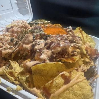Ry's Poke Shack - Poke nachos with Ponzu Crunch salmon and tuna! - Hawaiian Near Me - Pasadena, California