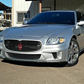 AZ Street Custom - Front bumper body out with carbon fiber and LED lights - Body Shops Near Me - Phoenix, Arizona
