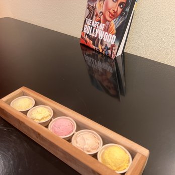 Koolfi Creamery - Flight Classic Kulfi (2). Lotus & Rose. Guava chili. Mango Lassi. - Ice Cream & Frozen Yogurt Near Me - San Leandro, California Koolfi Creamery - Flight Classic Kulfi (2). Lotus & Rose. Guava chili. Mango Lassi. - Ice Cream & Frozen Yogurt Near Me - San Leandro, California