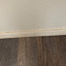 Nasty baseboards the whole place!!