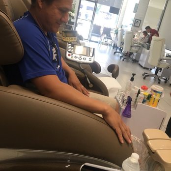 Desert Nails & Spa - He needed a pedicure too! - Nail Salons Near Me - Palm Desert, California