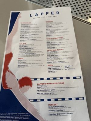 Menu photo 2 Lapper Sports Bar + Kitchen San Diego, CA