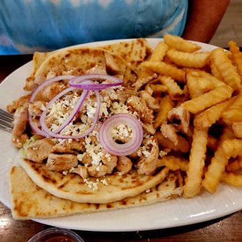 Anthony's Restaurant - Chicken shwarma with crinkle friess - Italian Near Me - Falls Church, Virginia Anthony's Restaurant - Chicken shwarma with crinkle friess - Italian Near Me - Falls Church, Virginia
