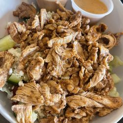 Greek Salad with Chicken Shawarma