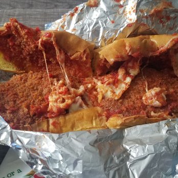 Anna's Italian Restaurant - 12 inch veal parm. Supposed to have extra meat and the bread is supposed toasted extra. - Pizza Near Me - Hampton, Virginia