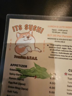 Menu photo 5 ITs SUSHI Henderson Henderson, NV Menu photo 5 ITs SUSHI Henderson Henderson, NV