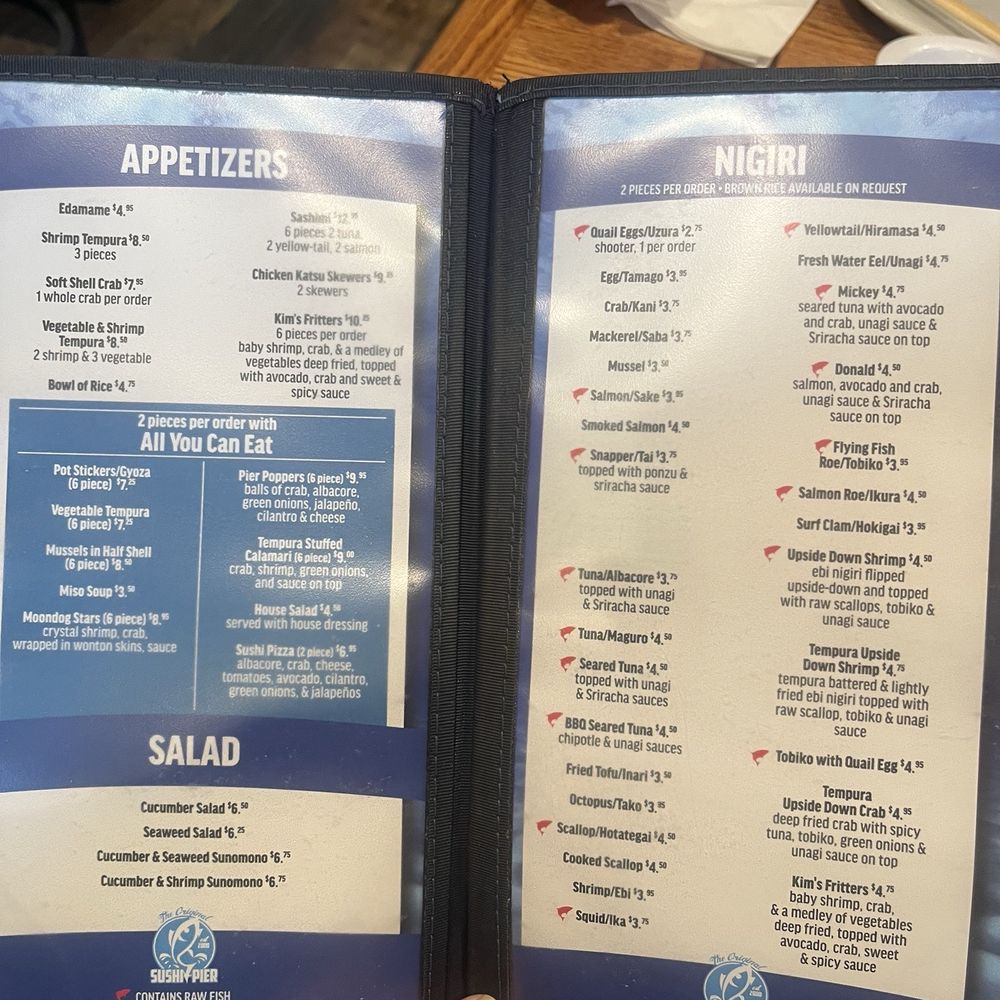 Sushi Pier - Menu - Sushi Bars Near Me - Reno, Nevada Sushi Pier - Menu - Sushi Bars Near Me - Reno, Nevada