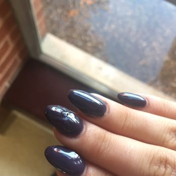 Savvy Nails & Spa - This is a full set I had done here. I am so amazed at this salon's lack of general cosmetic knowledge/professionalism. - Nail Salons Near Me - Norman, Oklahoma Savvy Nails & Spa - This is a full set I had done here. I am so amazed at this salon's lack of general cosmetic knowledge/professionalism. - Nail Salons Near Me - Norman, Oklahoma