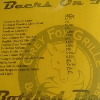 Grey Fox Grille - GFG Beers, July 27, 2016 - Bars Near Me - Dover, Delaware Grey Fox Grille - GFG Beers, July 27, 2016 - Bars Near Me - Dover, Delaware