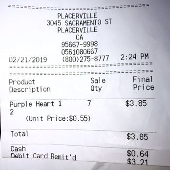 US Post Office - 2/21/2019:  Purchased US POSTAL STAMPS. - Post Offices Near Me - Placerville, California