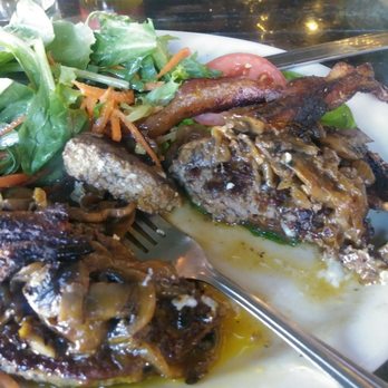 Cedar Point Bar and Kitchen - Medium Rare Burger with bacon, egg, onion, mushroom and side salad $17.00 Never Again. - American Near Me - Philadelphia, Pennsylvania Cedar Point Bar and Kitchen - Medium Rare Burger with bacon, egg, onion, mushroom and side salad $17.00 Never Again. - American Near Me - Philadelphia, Pennsylvania