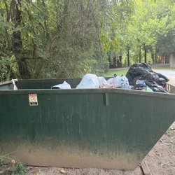 Sylamore Creek Camp - Open air dumpster