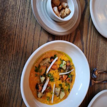Trestle - Butternut squash soup - New American Near Me - San Francisco, California Trestle - Butternut squash soup - New American Near Me - San Francisco, California