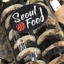 Kpop Bbq To Go - Bulgogi Kimbap (make sure to ask for a side of sweet & spicy sauce to dip)