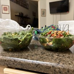 Small salad brings more food... tf is up w that... Small salad brings more food... tf is up w that...
