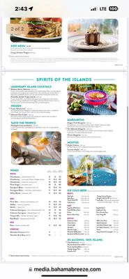Menu photo 4 Bahama Breeze Orlando, FL Menu photo 4 Bahama Breeze Orlando, FL
