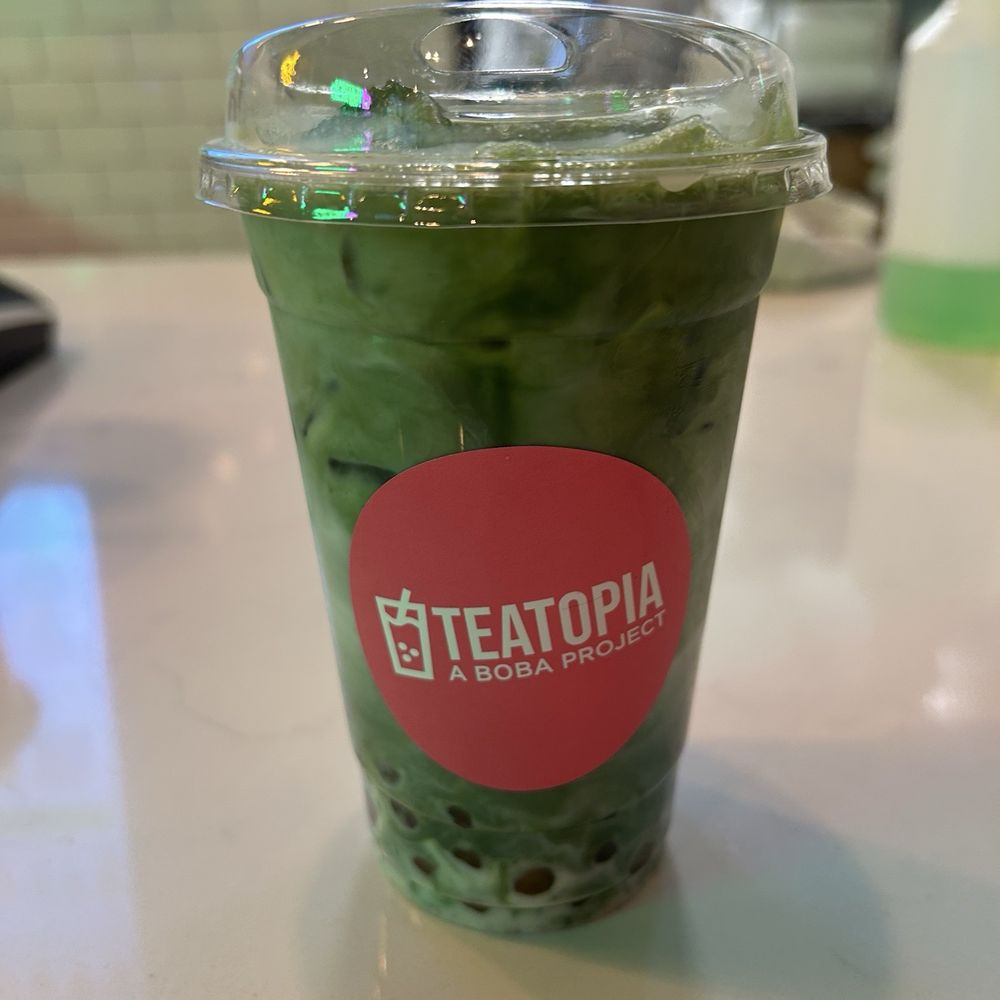 Teatopia - Guava matcha - Bubble Tea Near Me - Long Beach, California Teatopia - Guava matcha - Bubble Tea Near Me - Long Beach, California