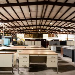 Hurricane Office Supply & Printing - Vintage Metal Desks