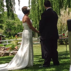 Ceremony at the B&B! It was perfect!
