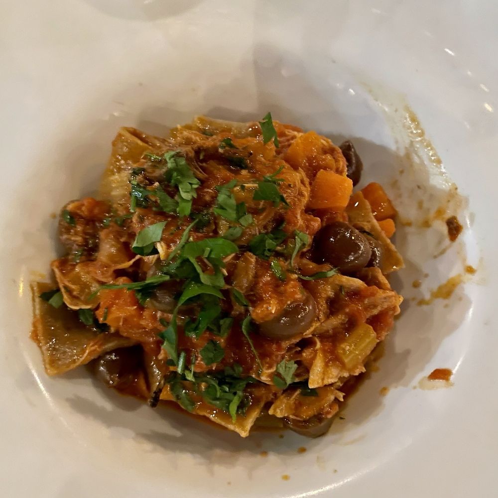 Sociale - Pappardelle with rabbit ragu $26. Tasty but smaller portion than average. - Italian Near Me - New York, New York Sociale - Pappardelle with rabbit ragu $26. Tasty but smaller portion than average. - Italian Near Me - New York, New York