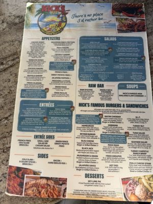 Menu photo 2 Nick's Bar & Grill Hollywood, FL Menu photo 2 Nick's Bar & Grill Hollywood, FL