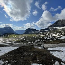 Logan Pass - Along hidden lake trail just behind the Logan pass visitor center. You can get this far on the trail pretty quickLy