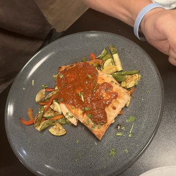 TQLAS - grilled salmon with vegetable. - Mexican Near Me - La Quinta, California TQLAS - grilled salmon with vegetable. - Mexican Near Me - La Quinta, California