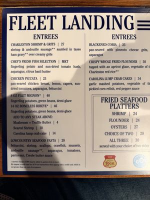 Menu photo 4 Fleet Landing Restaurant & Raw Bar Charleston, SC Menu photo 4 Fleet Landing Restaurant & Raw Bar Charleston, SC