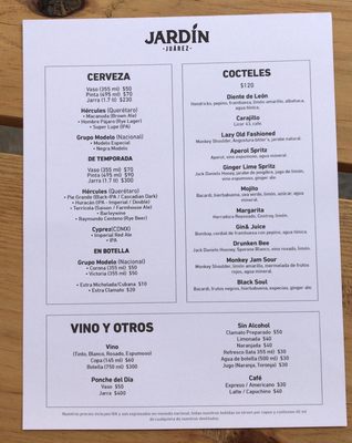 Menu photo 3 Jardin Juarez Centro, AGU